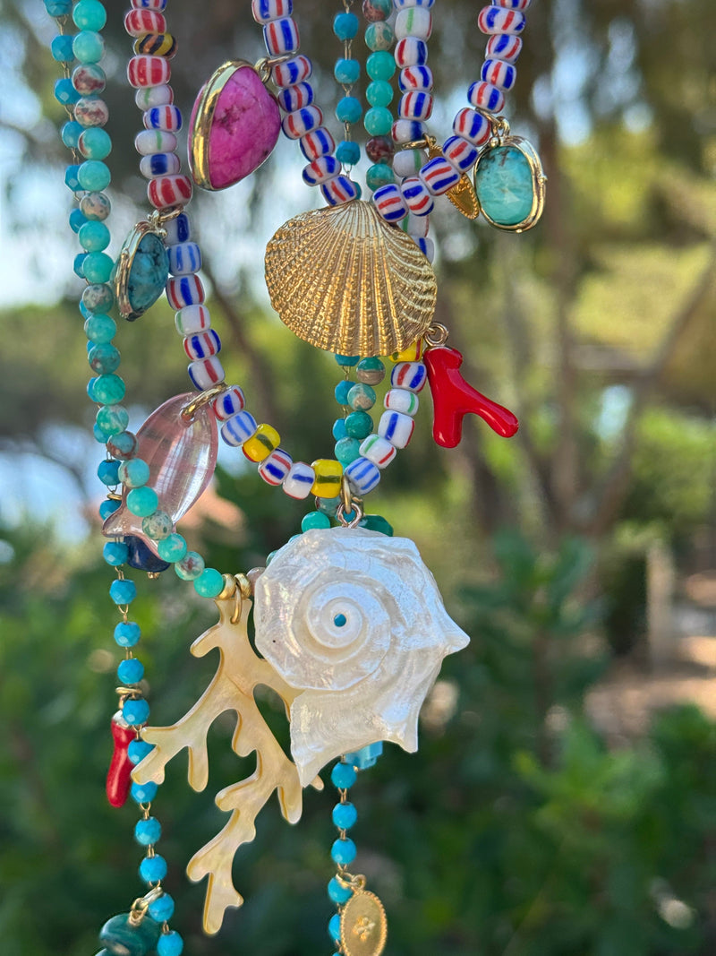 Bougainvillea Café Scoglio Necklace