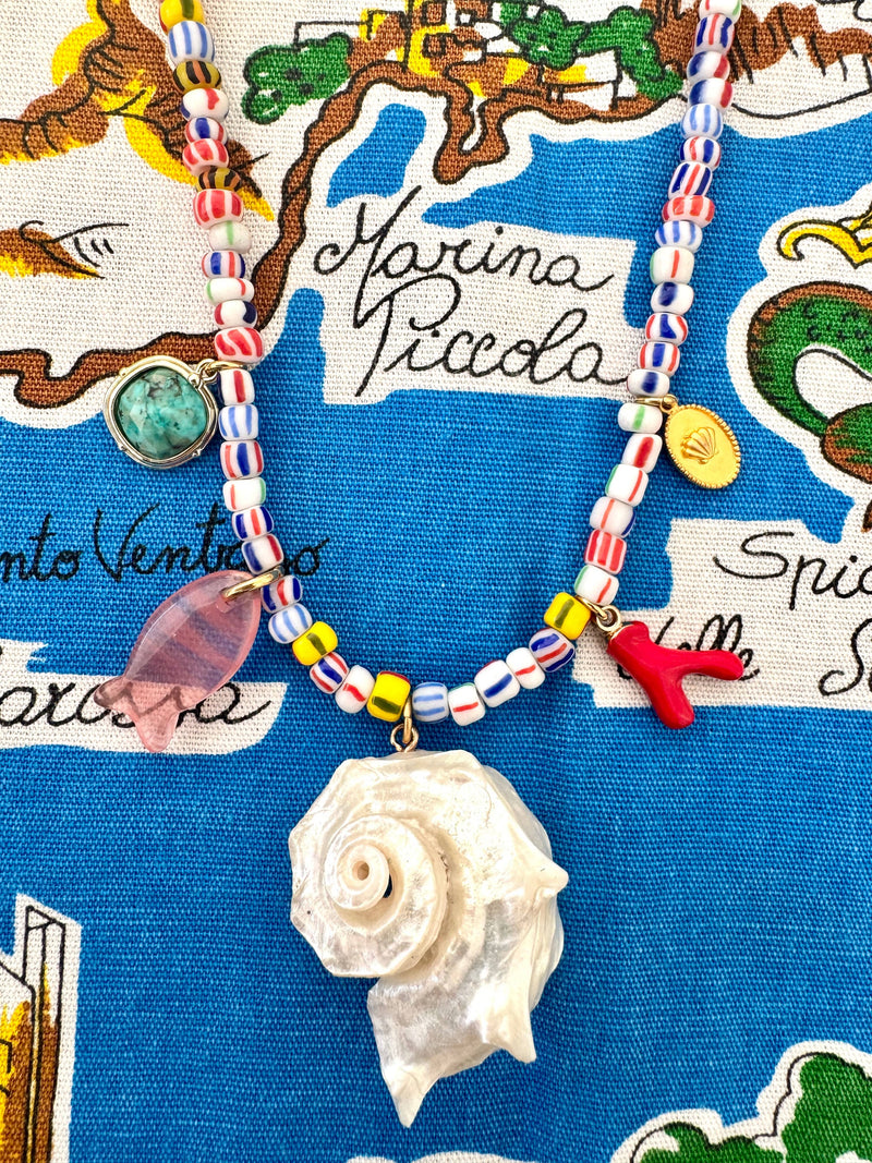 Bougainvillea Café Scoglio Necklace