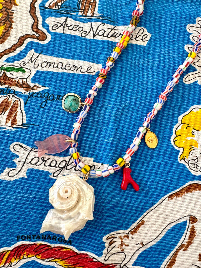 Bougainvillea Café Scoglio Necklace