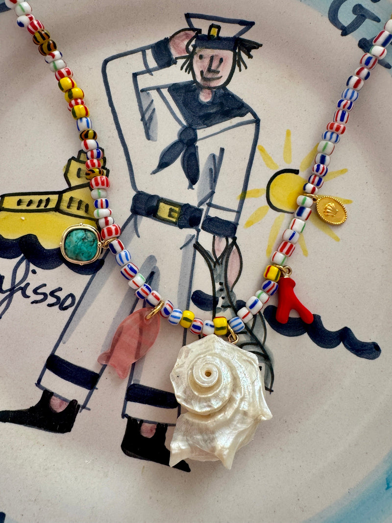 Bougainvillea Café Scoglio Necklace