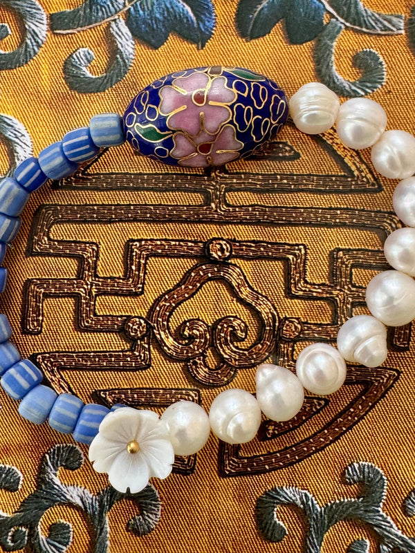 Bougainvillea Café Silk Road Bracelet