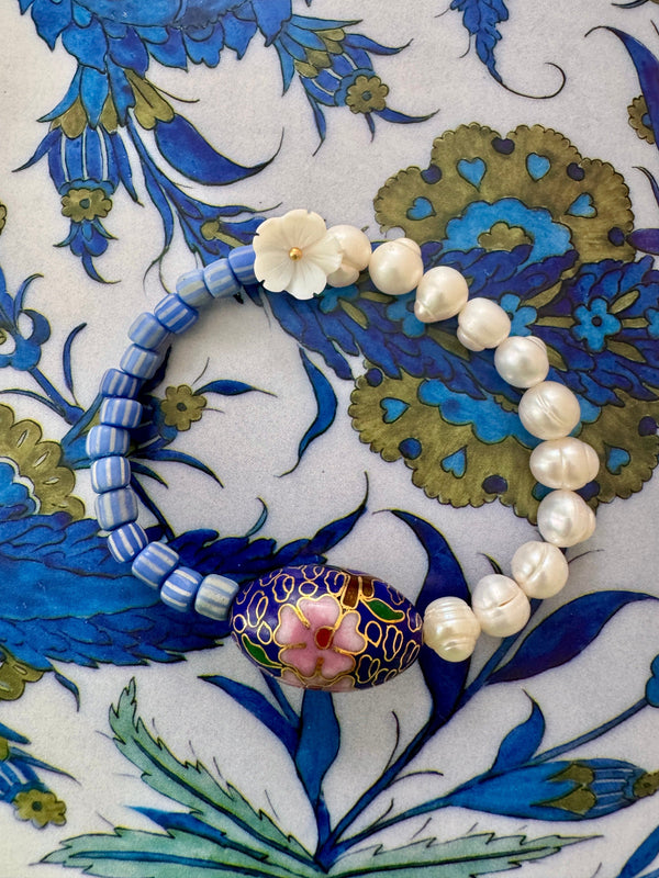 Bougainvillea Café Silk Road Bracelet