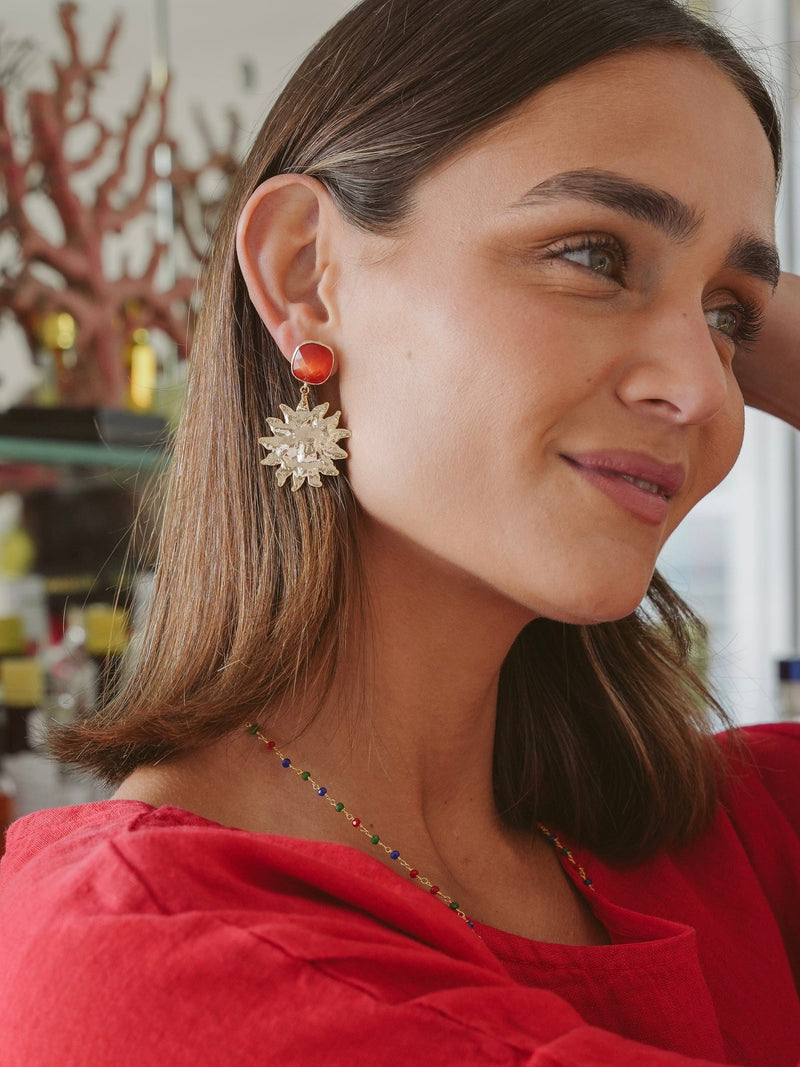 Bougainvillea Café Sol Mate Earrings
