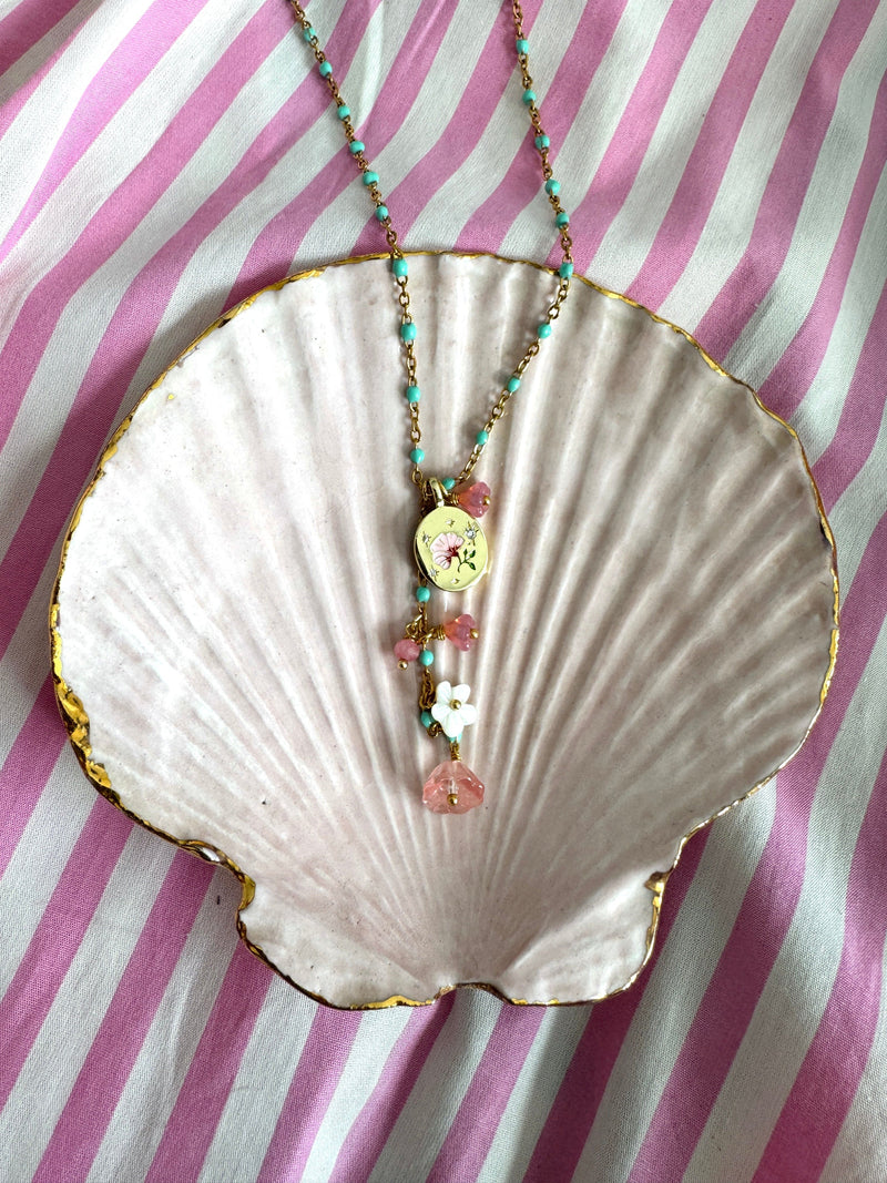 Bougainvillea Café Sorelle Necklace