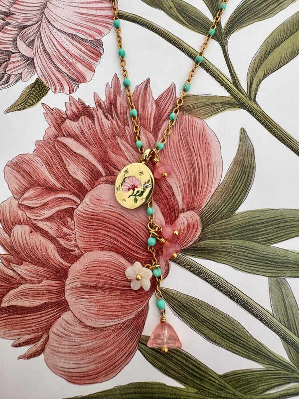 Bougainvillea Café Sorelle Necklace