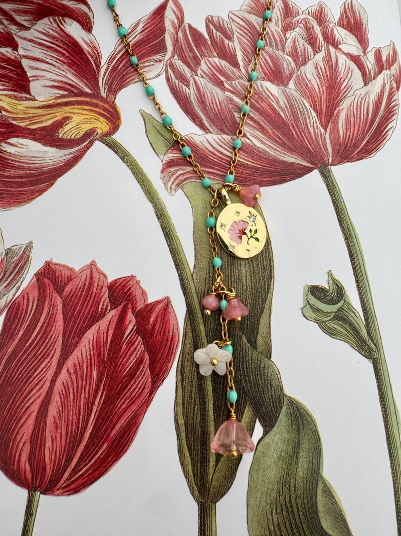 Bougainvillea Café Sorelle Necklace
