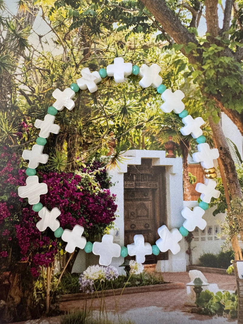 Bougainvillea Café St Jean Bracelet in Turquoise