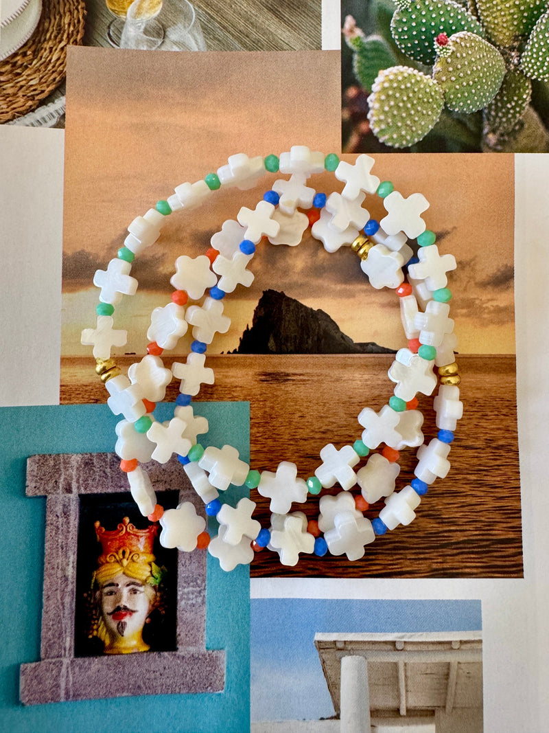 Bougainvillea Café St Jean Bracelet in Turquoise