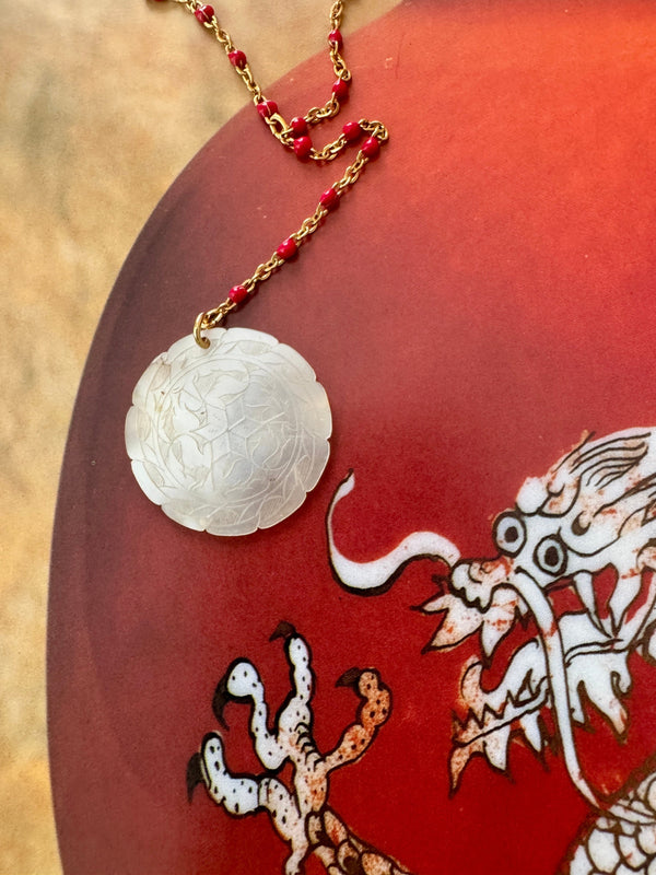 Bougainvillea Café Sundial Necklace