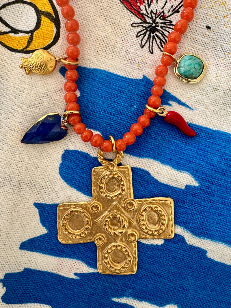 Bougainvillea Café Tropea Necklace