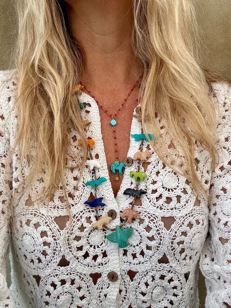 Bougainvillea Café Turquoise Rider Necklace