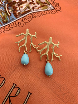 Bougainvillea Café Coral Reef Earrings