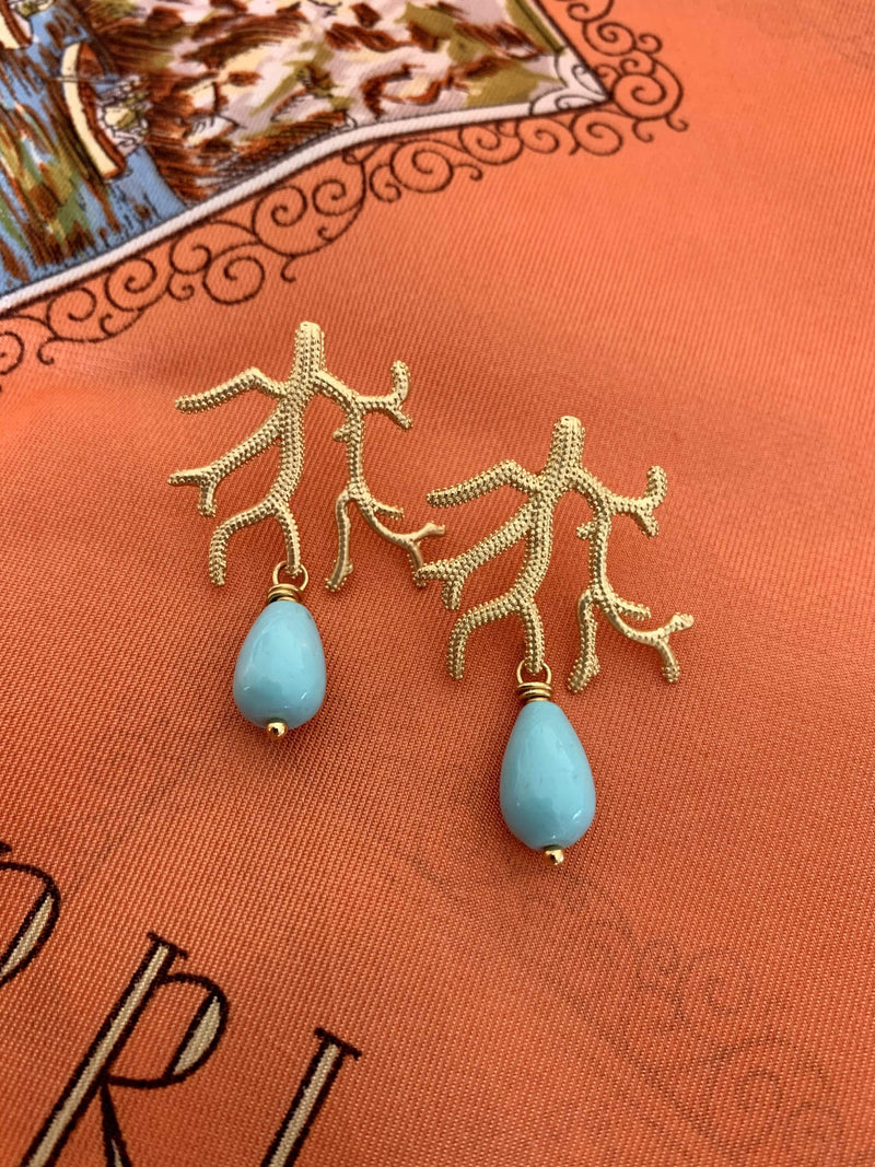 Bougainvillea Café Coral Reef Earrings