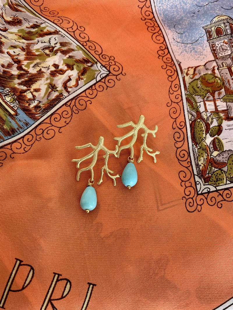 Bougainvillea Café Coral Reef Earrings