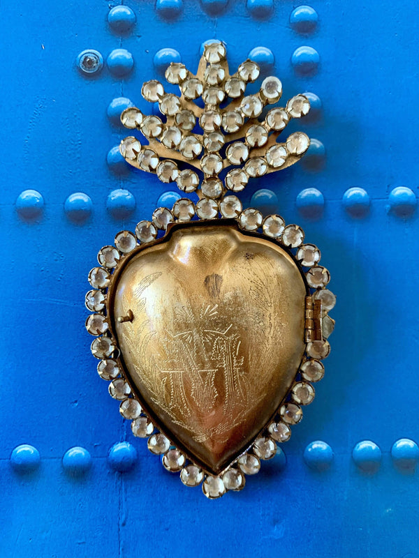 Bougainvillea Café Sacred Heart Jeweled Decoration