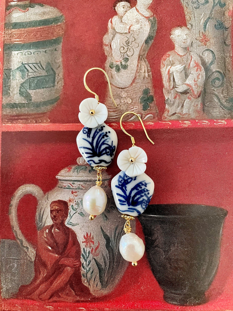 Bougainvillea Café Sea of Poppies Earrings