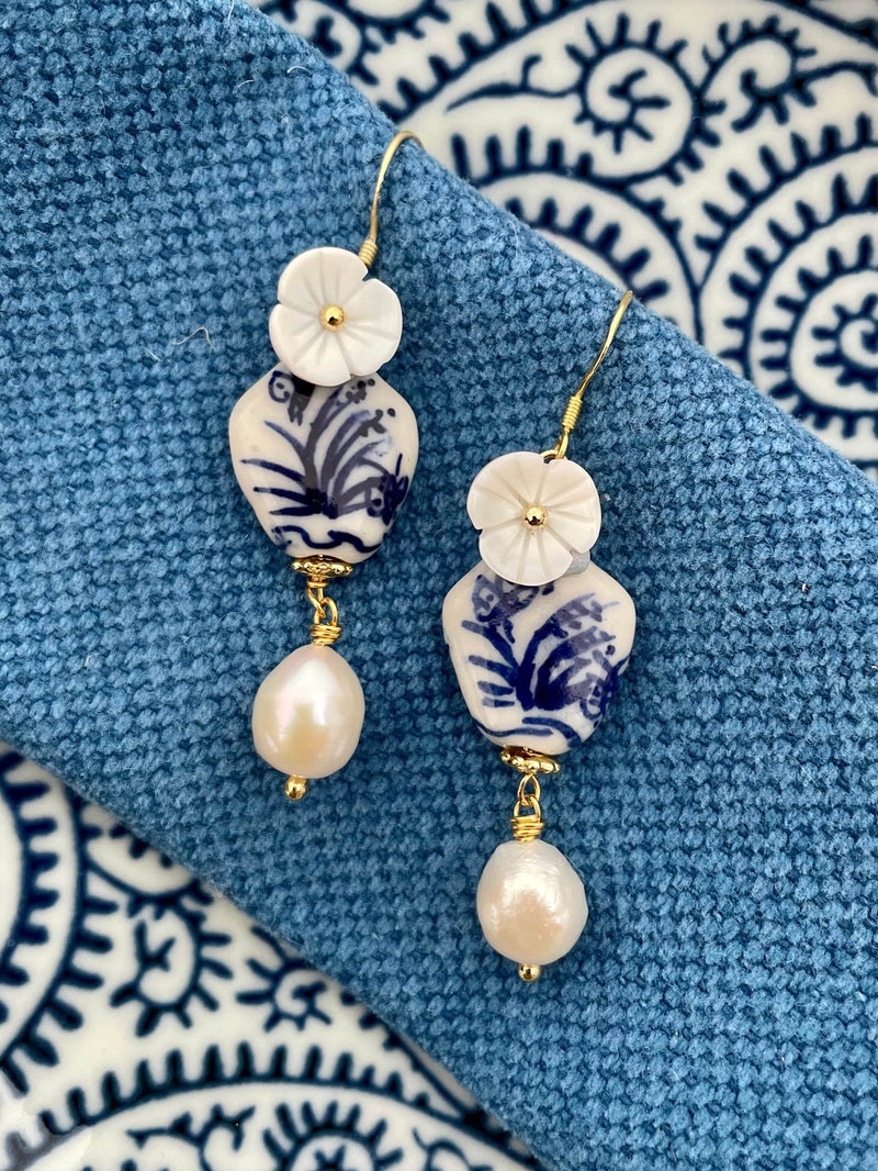 Bougainvillea Café Sea of Poppies Earrings