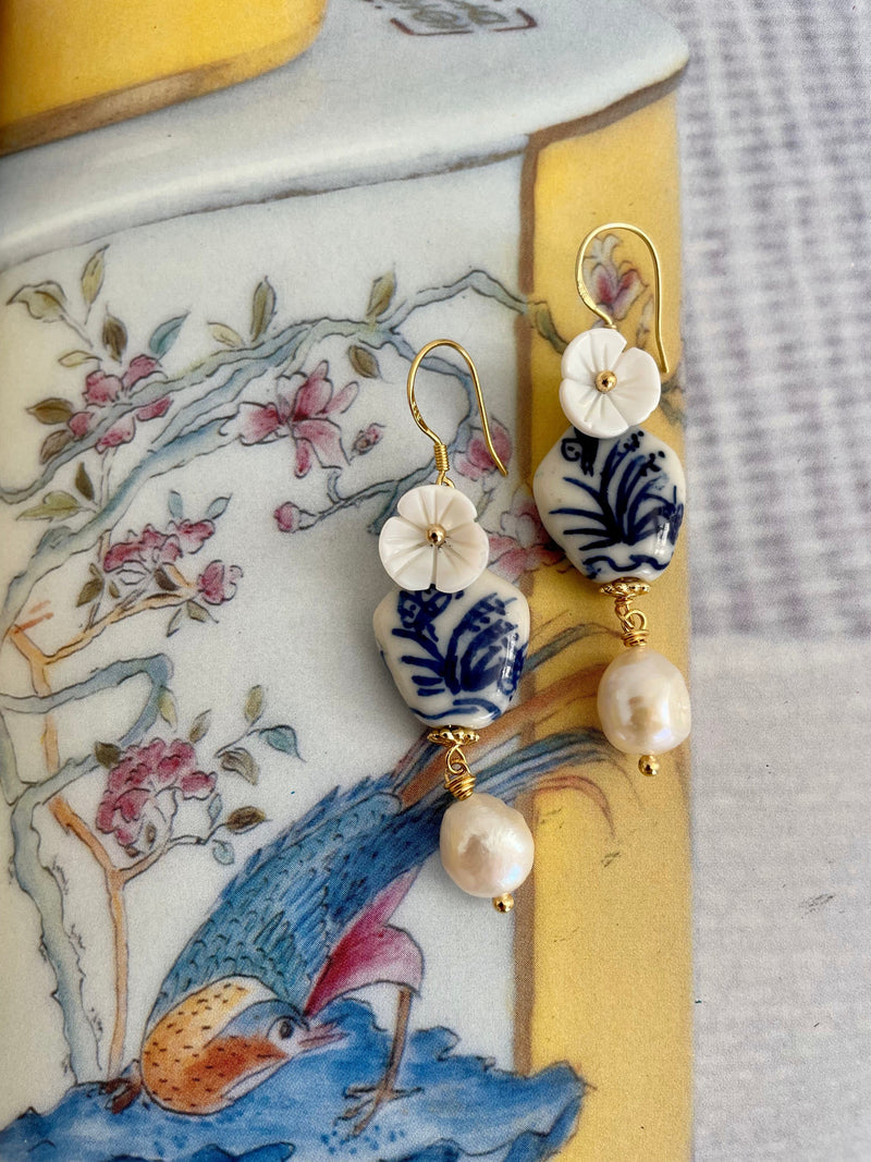 Bougainvillea Café Sea of Poppies Earrings